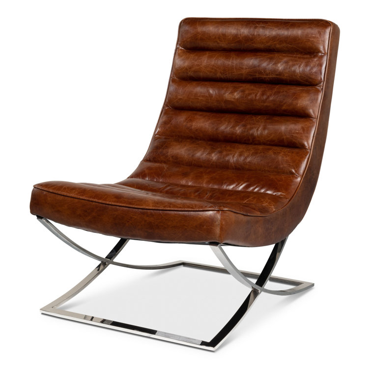 Wayfair best sale cowhide chair